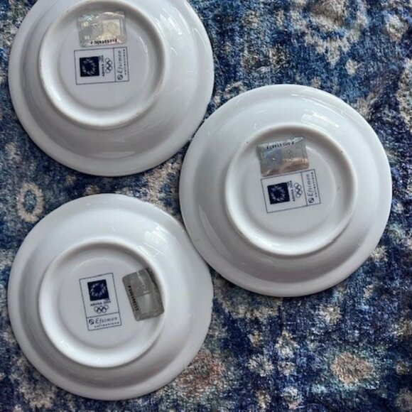 Vintage Athens 2004 Olympics Official Product set of 3 coffee cups & saucers - Picture 8 of 14